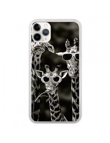 Coque iPhone 11 Pro Girafe Swag Lunettes Familiy Giraffe - Asano Yamazaki