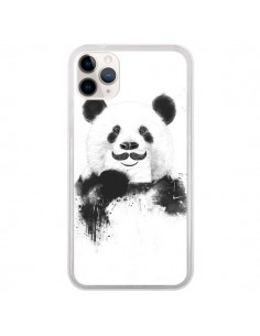 Coque iPhone 11 Pro Funny Panda Moustache Movember -...
