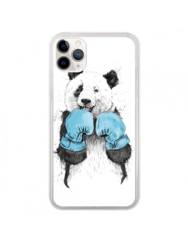 Coque iPhone 11 Pro Winner Panda Boxeur - Balazs Solti