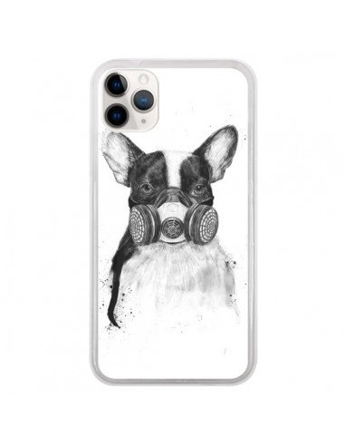 Coque iPhone 11 Pro Tagueur Bulldog Dog Chien Big City Life - Balazs Solti