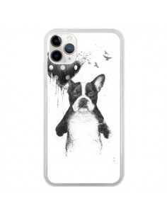Coque iPhone 11 Pro Lover Bulldog Chien Dog My Heart Goes...