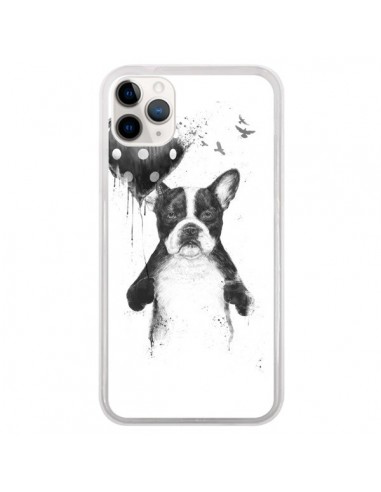 Coque iPhone 11 Pro Lover Bulldog Chien Dog My Heart Goes Boom - Balazs Solti