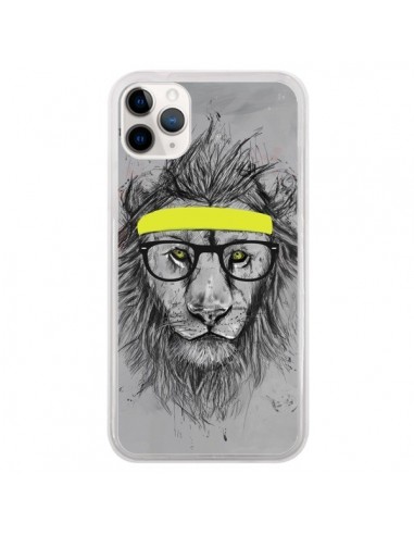 Coque iPhone 11 Pro Hipster Lion - Balazs Solti