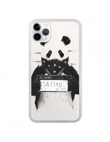 Coque iPhone 11 Pro Bad Panda Transparente - Balazs Solti