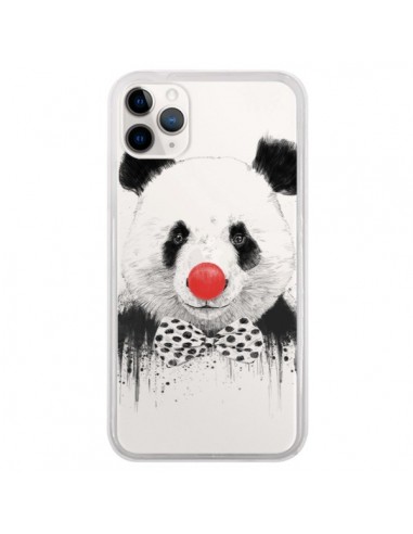 Coque iPhone 11 Pro Clown Panda Transparente - Balazs Solti