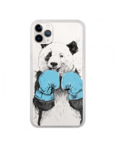 Coque iPhone 11 Pro Winner Panda Gagnant Transparente - Balazs Solti