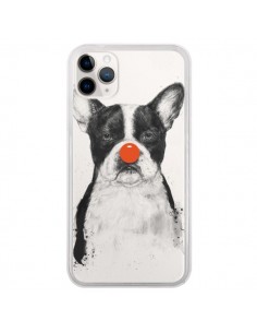 Coque iPhone 11 Pro Clown Bulldog Dog Chien Transparente...