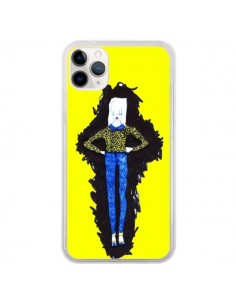 Coque iPhone 11 Pro Julie Femme Fashion Mode Jaune - Cécile