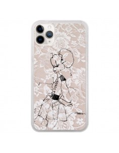 Coque iPhone 11 Pro Croquis Dentelle Femme Fashion Mode -...