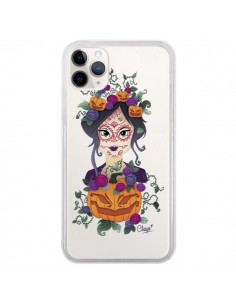 Coque iPhone 11 Pro Femme Closed Eyes Santa Muerte...