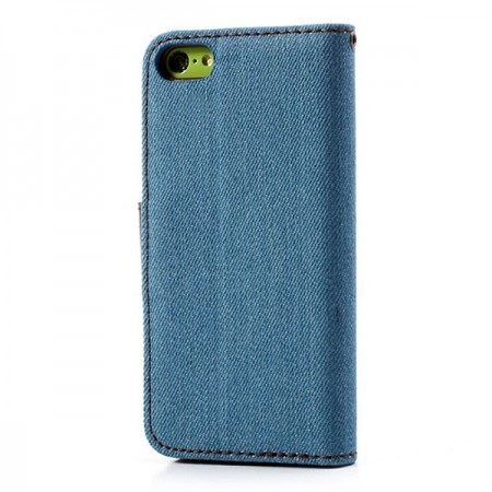 Etui Portefeuille en Jean pour iPhone 5C Etui Portefeuille en Jean pour iPhone 5C