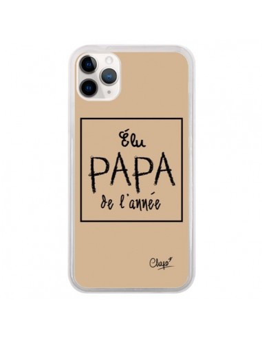 Coque iPhone 11 Pro Elu Papa de l'Année Beige - Chapo