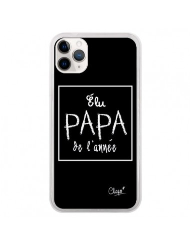 Coque iPhone 11 Pro Elu Papa de l'Année Noir - Chapo