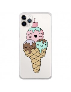 Coque iPhone 11 Pro Ice Cream Glace Summer Ete Cerise...