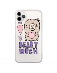 Coque iPhone 11 Pro I Love You Beary Much Nounours...