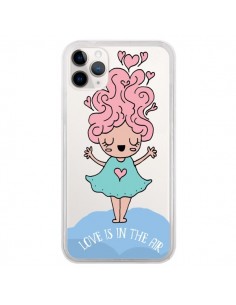 Coque iPhone 11 Pro Love Is In The Air Fillette...