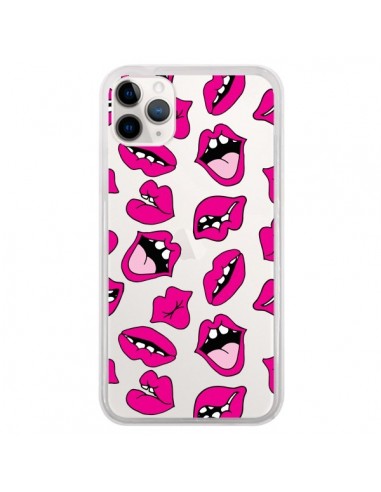 Coque iPhone 11 Pro Lèvres Lips Bouche Kiss Transparente - Claudia Ramos