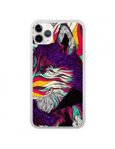 Coque iPhone 11 Pro Color Husky Chien Loup - Danny Ivan