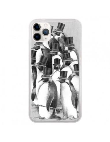 Coque iPhone 11 Pro Pingouins Gentlemen - Eric Fan