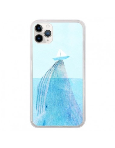 Coque iPhone 11 Pro Baleine Whale Bateau Mer - Eric Fan
