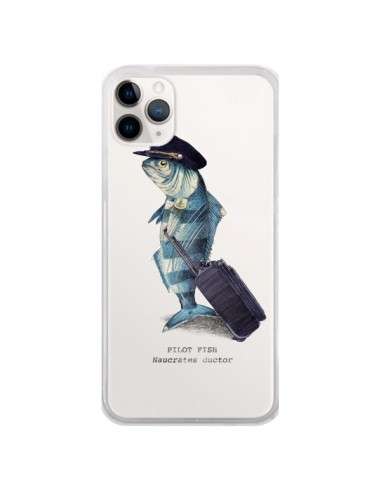 Coque iPhone 11 Pro Pilot Fish Poisson Pilote Transparente - Eric Fan