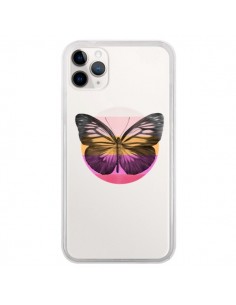 Coque iPhone 11 Pro Papillon Butterfly Transparente -...