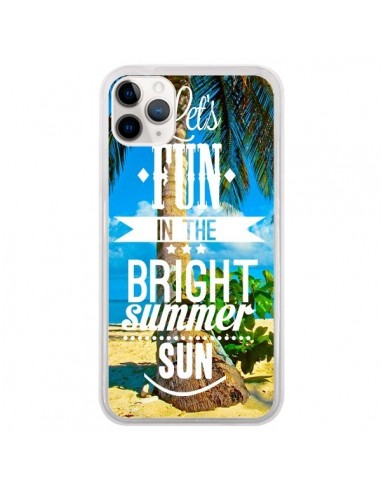 Coque iPhone 11 Pro Fun Summer Sun Été - Eleaxart
