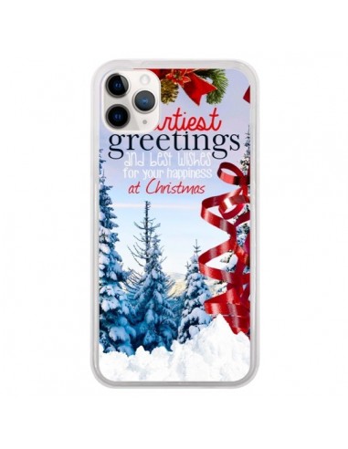 Coque iPhone 11 Pro Voeux Joyeux Noël - Eleaxart