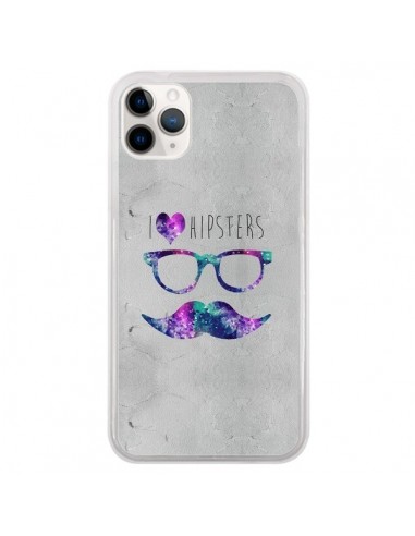 Coque iPhone 11 Pro I Love Hipsters - Eleaxart
