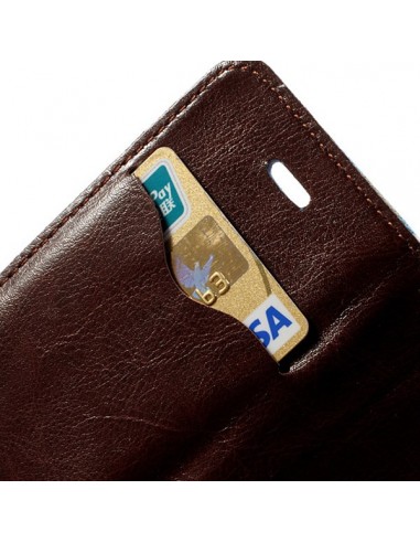 Etui Portefeuille en Jean à Fleurs pour iPhone 5C