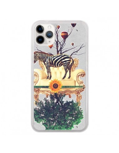 Coque iPhone 11 Pro Zebre The World - Eleaxart