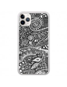 Coque iPhone 11 Pro Azteque Noir et Blanc - Eleaxart