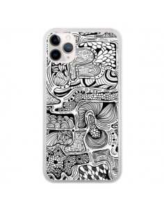 Coque iPhone 11 Pro Reflejo Reflet Noir et Blanc - Eleaxart