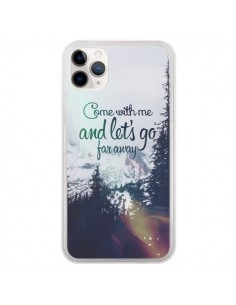Coque iPhone 11 Pro Let's Go Far Away Snow Neige - Eleaxart
