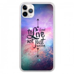 Coque iPhone 11 Pro I want to live Je veux vivre - Eleaxart