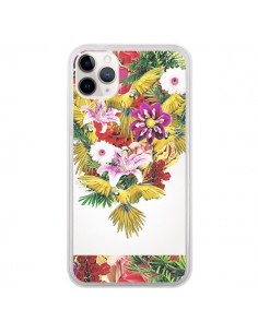 Coque iPhone 11 Pro Parrot Floral Perroquet Fleurs -...