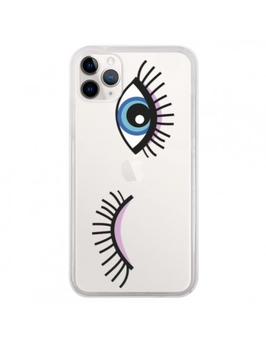 Coque iPhone 11 Pro Eyes Oeil Yeux Bleus Transparente -  Léa Clément