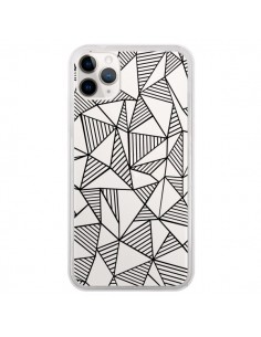 Coque iPhone 11 Pro Lignes Grilles Triangles Grid...