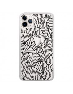 Coque iPhone 11 Pro Lignes Grilles Triangles Full Grid...