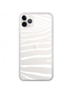 Coque iPhone 11 Pro Zebre Zebra Blanc Transparente -...