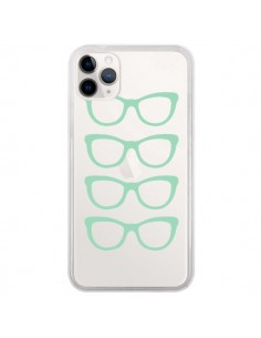 Coque iPhone 11 Pro Sunglasses Lunettes Soleil Mint Bleu...