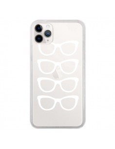 Coque iPhone 11 Pro Sunglasses Lunettes Soleil Blanc...
