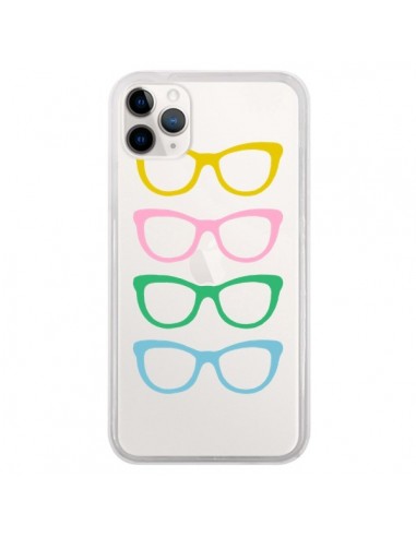 Coque iPhone 11 Pro Sunglasses Lunettes Soleil Couleur Transparente - Project M