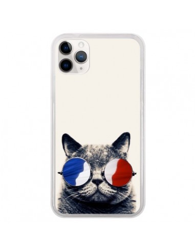 Coque iPhone 11 Pro Chat à lunettes françaises - Gusto NYC