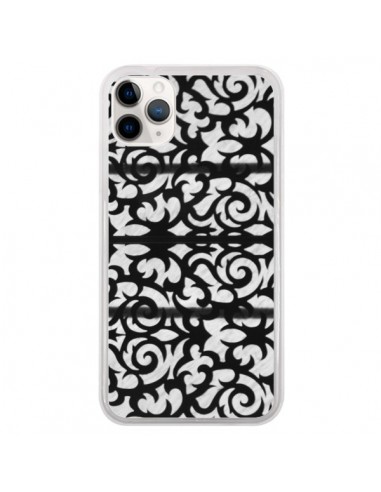 Coque iPhone 11 Pro Abstrait Noir et Blanc - Irene Sneddon