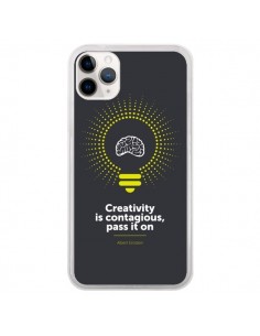 Coque iPhone 11 Pro Creativity is contagious, Einstein -...