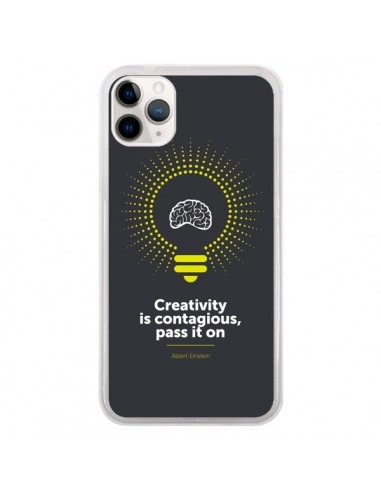 Coque iPhone 11 Pro Creativity is contagious, Einstein - Shop Gasoline