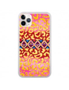 Coque iPhone 11 Pro Tribal Leopard Rose - Ebi Emporium