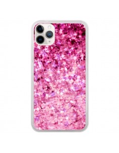 Coque iPhone 11 Pro Romance Me Paillettes Roses - Ebi...