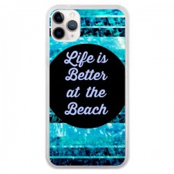 Coque iPhone 11 Pro Life is Better at The Beach - Ebi...